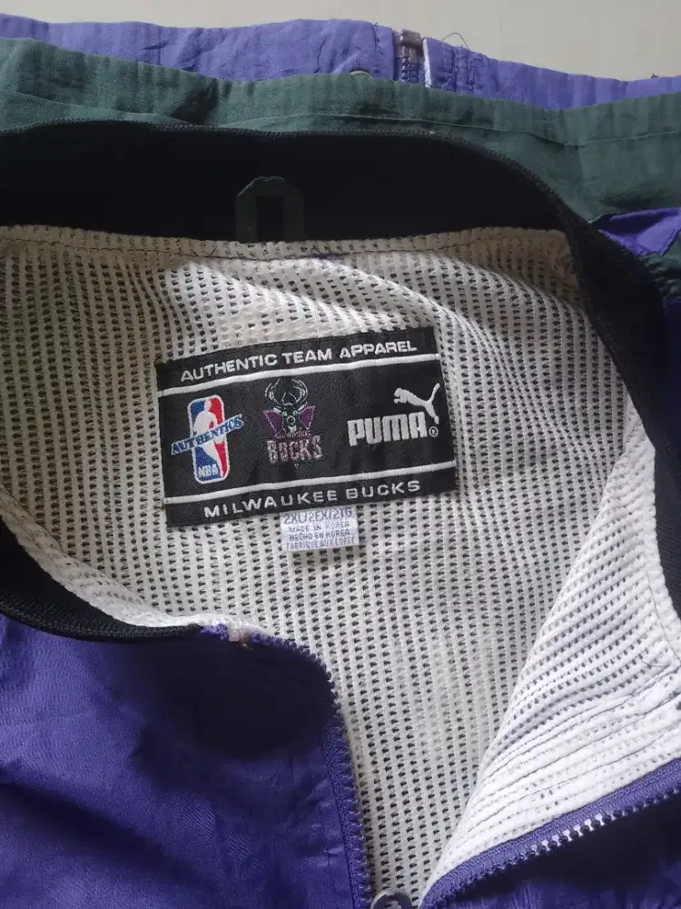 NBA Milwaukee Bucks official puma vintage