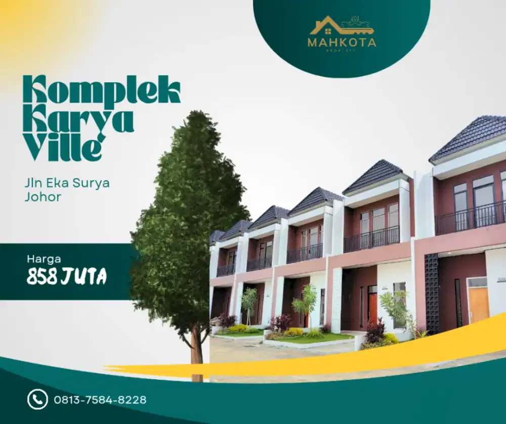 KARYA VILLE JOHOR PINGGIR JALAN LB 90 M2