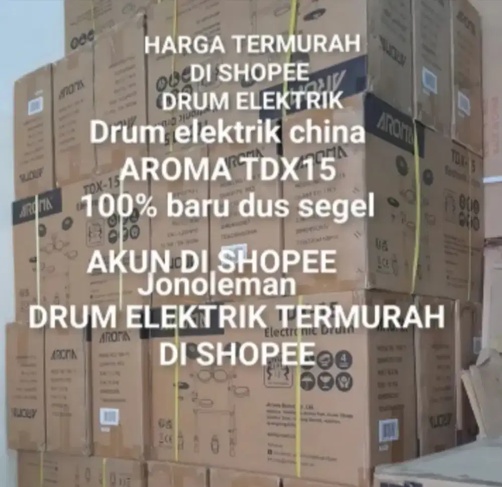 100%br TERMURAH DI SHOPE DRUM ELEKTRIK AROMA TDX15