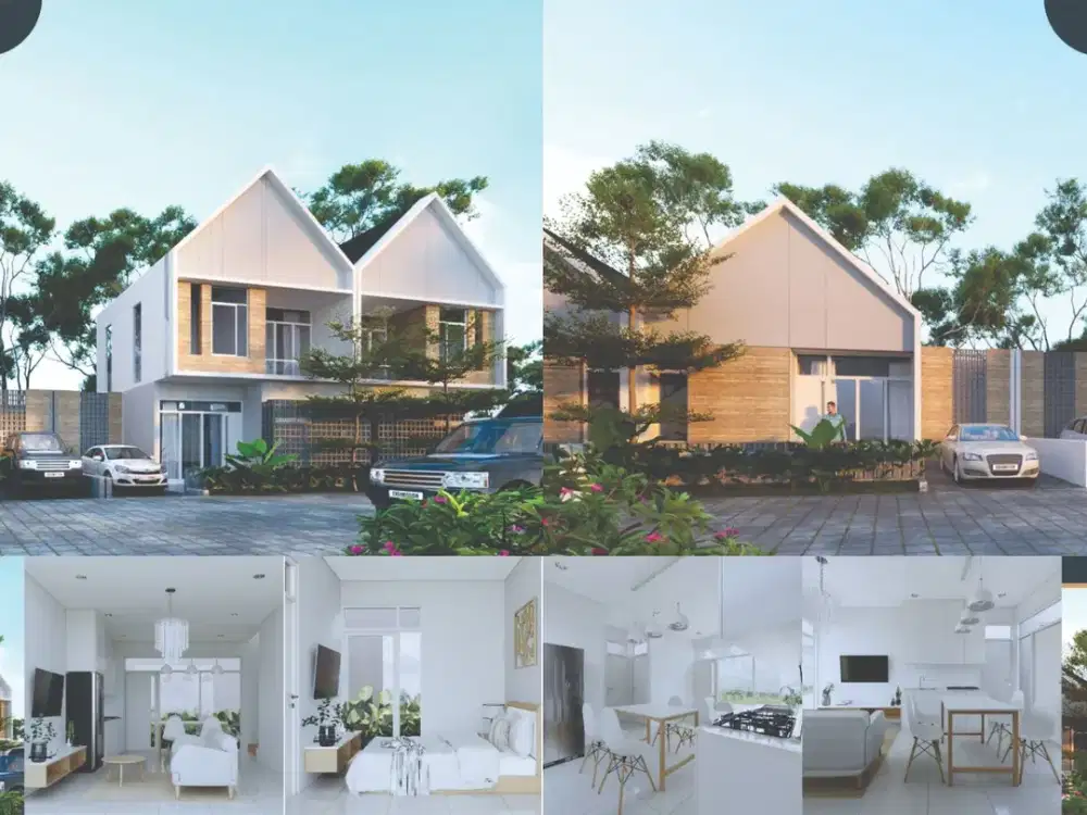 Rumah Scandinavian Minimalis Modern dekat Kampus UPN Jogja Siap Bangun ALL IN