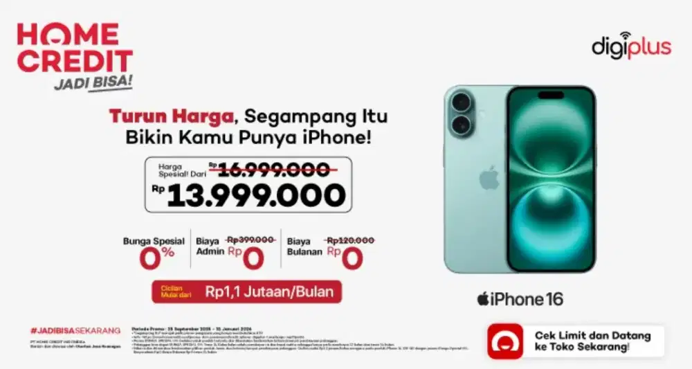 Promo cicilan Iphone 15 128gb promo bubga 0% dan free 2x cicilan