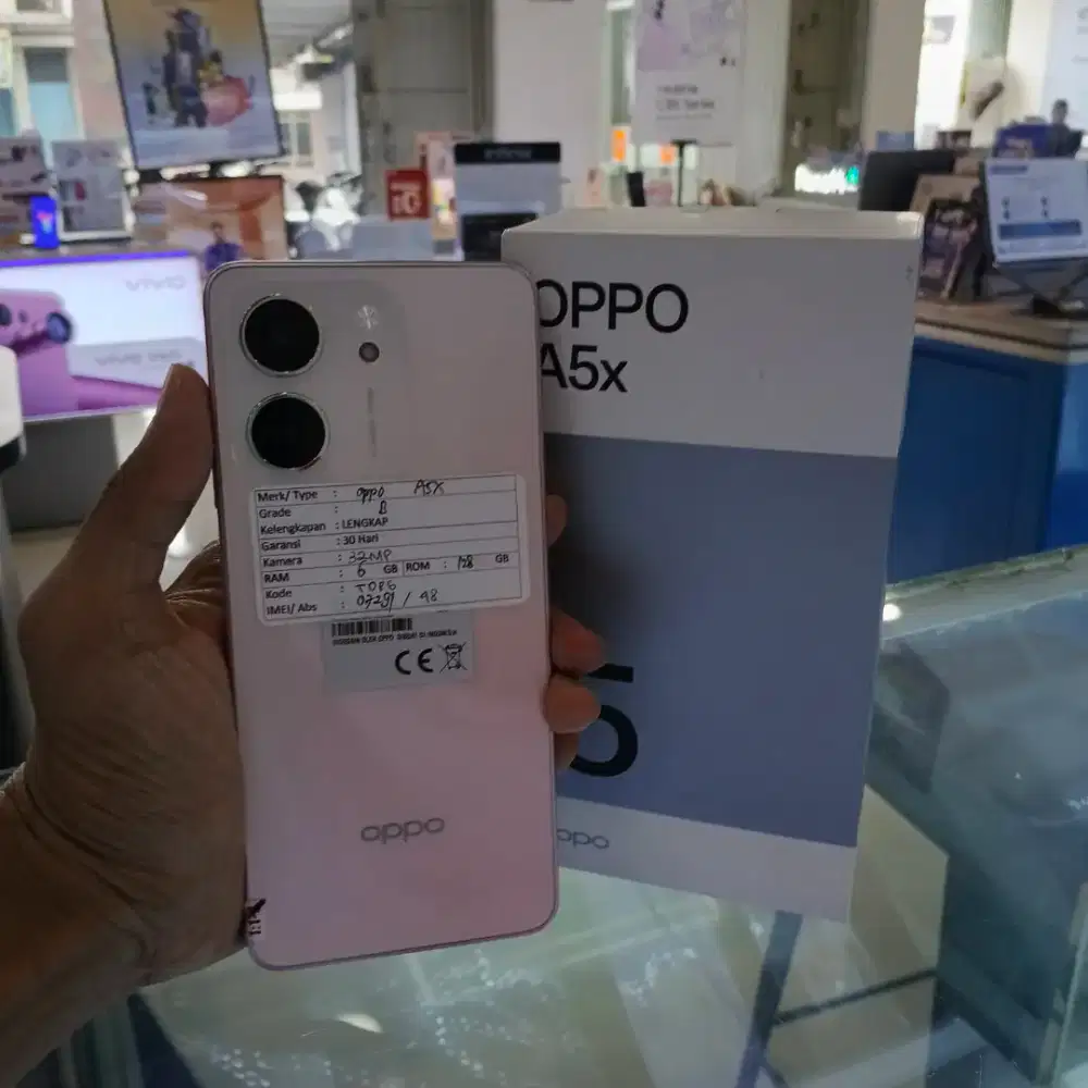HP Bekas Oppo A3x 6/128GB Garansi 30Hari