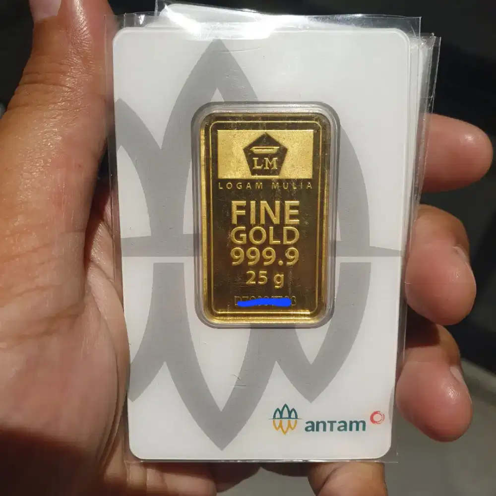 Emas Logam Mulia Antam 25 gr gram RM Surabaya Sidoarjo Sekitarnya