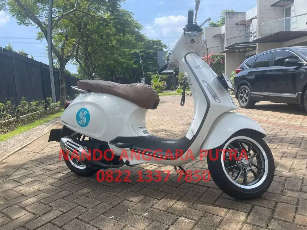 PIAGGIO VESPA PRIMAVERA IGET ABS 150 TAHUN 2019 WARNA PUTIH FULL STD