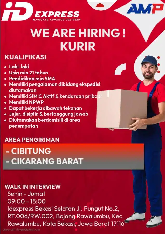 DIBUTUHKAN KURIR DELIVERY