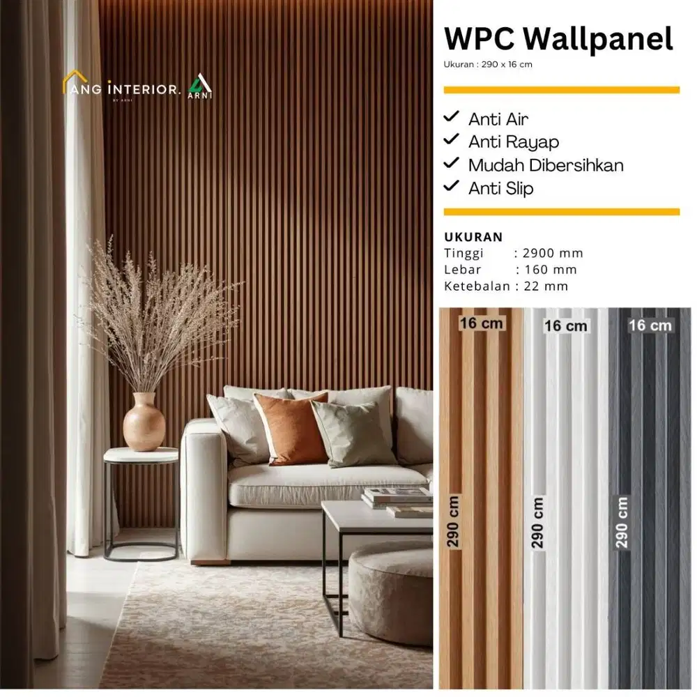 Wpc Wall panel – Panel Dinding Premium 3D Dekoratif Interior Modern