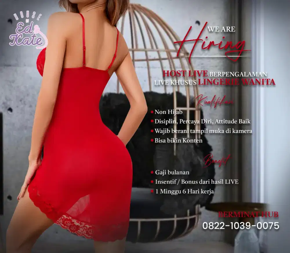 DIBUTUHKAN HOST LIVE BERPENGALAMAN