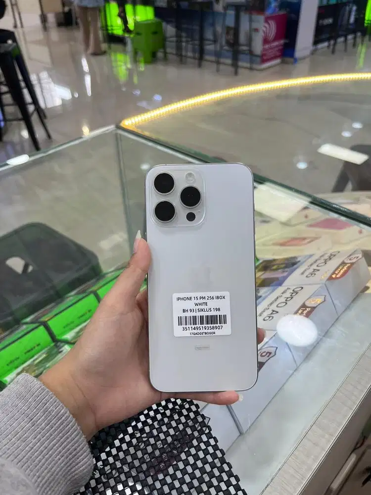 IPHONE 15 PROMAX 256 BH 93 WHITE IBOX
