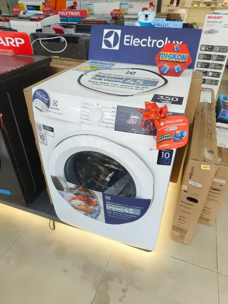 Cicilan Mesin cuci 1 Tabung Electrolux bebas 1 bulan cicilan