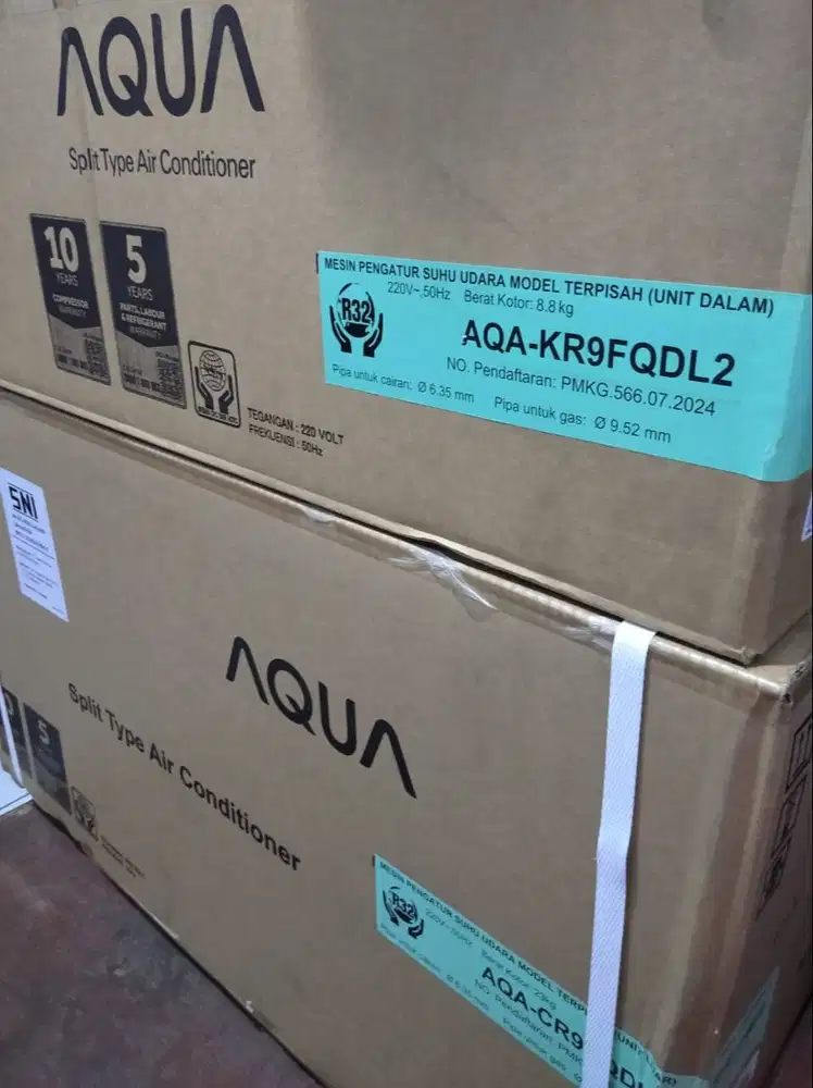 AC STANDAR MERK AQUA 1 PK AQA - KR9FQDL2 - BARANG BARU & SEGEL
