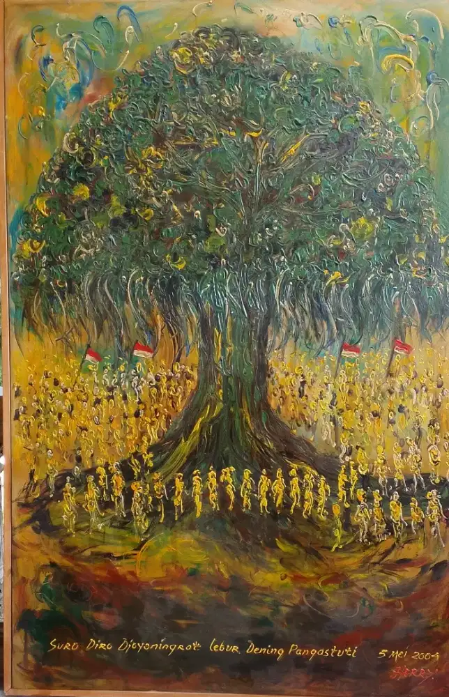 Lukisan Di Bawah Pohon Beringin