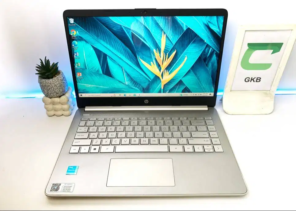 Laptop HP 14s Ram 8gb Ssd 256gb N6000 generasi baru murah normal siap