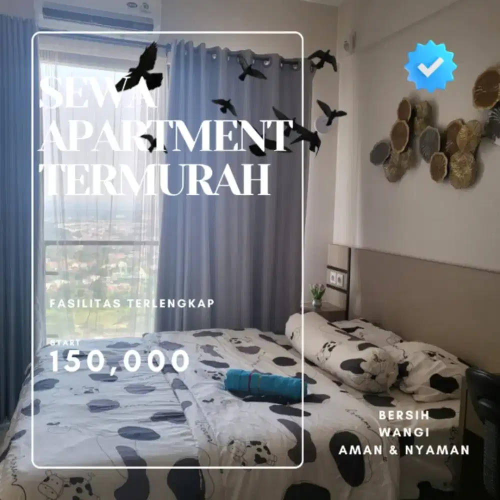 Sewa apartemen Tangerang AKASA PURE LIVING BSD Harian/Transit Termurah