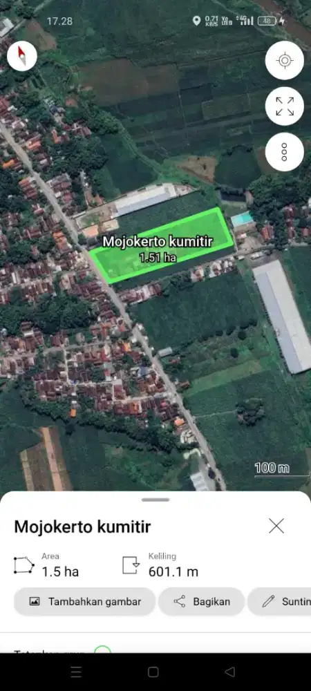 Dijual tanah industri kumintir mojokerto
