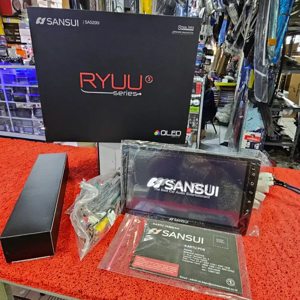 Head Unit Android SANSUI RYUU series G3 SA5200i 4GB+64GB QLED 9 in