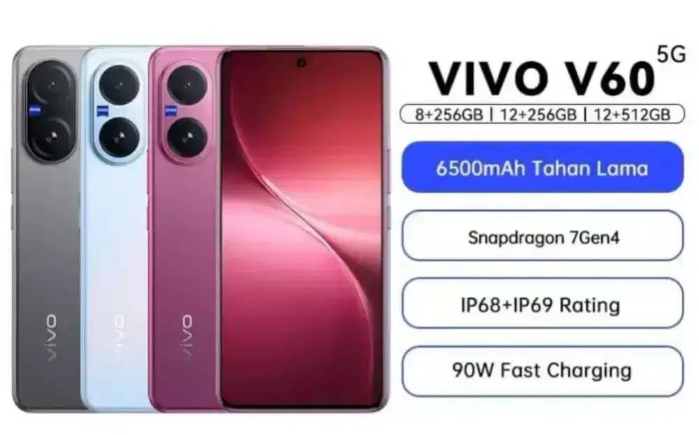 KREDIT VIVO V60 5G RAM 8+8/256
