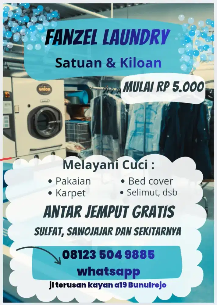 Jasa Laundry Kiloan dan Satuan