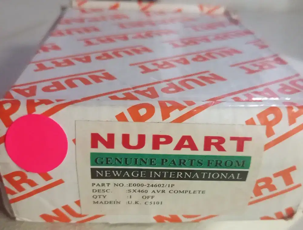 AVR genset type SX 460 merk (nupart).