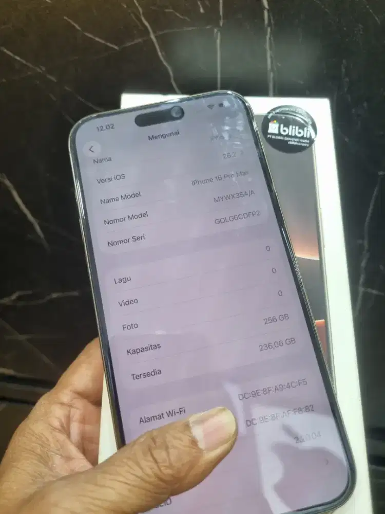 iPhone 16 ProMax 256 BH99%