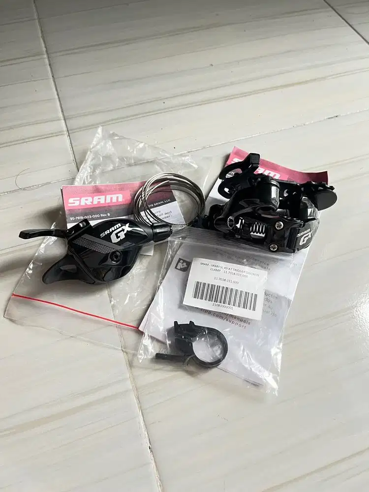 mini groupet sram gx 10s meliputi shifter rd dan clamp