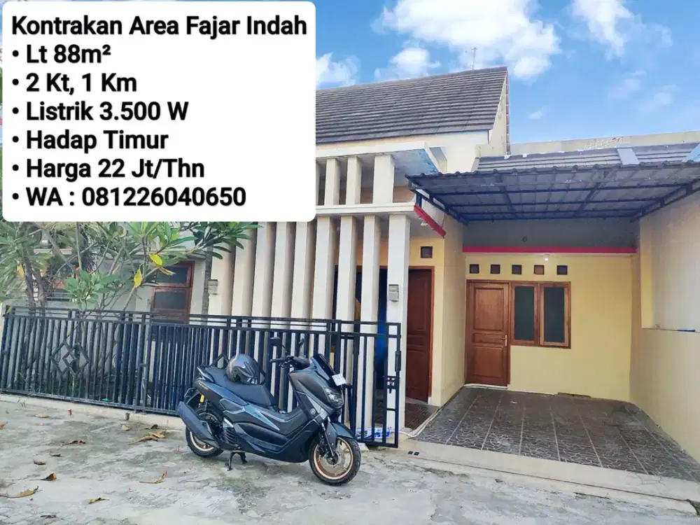 Sewa Rumah Area Sumber, Dekat Fajar Indah, Sumber, Banyuanyar, Manahan