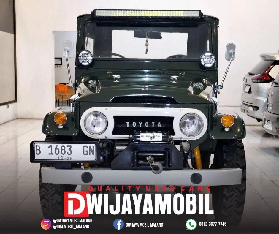 Toyota LandCruiser FJ40 Canvas Asli 1964 Antik