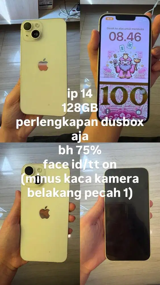 jual ip 14 128gb ex ibox