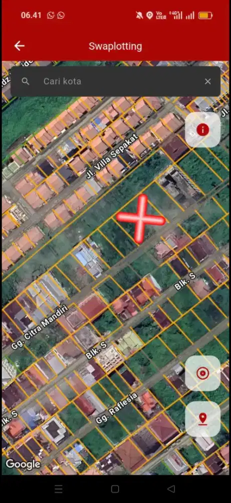 Tanah sepakat 2 untan gang citra mandiri