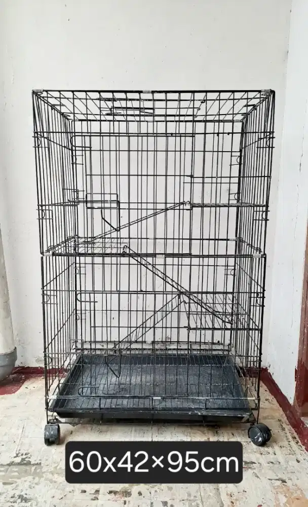 Kandang Kucing Besar 3 Tingkat masih bagus