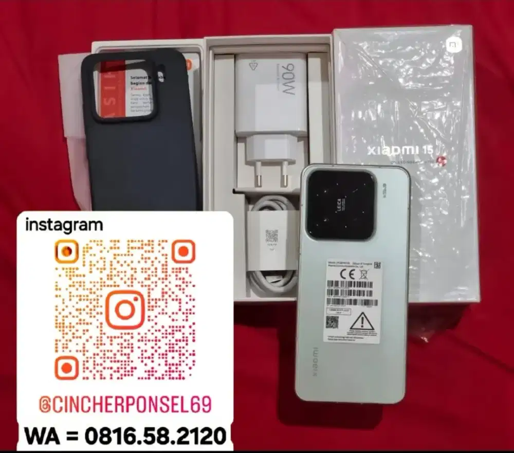 Jual hp Xiaomi 15 5G likenew istimewa grns maret 2027