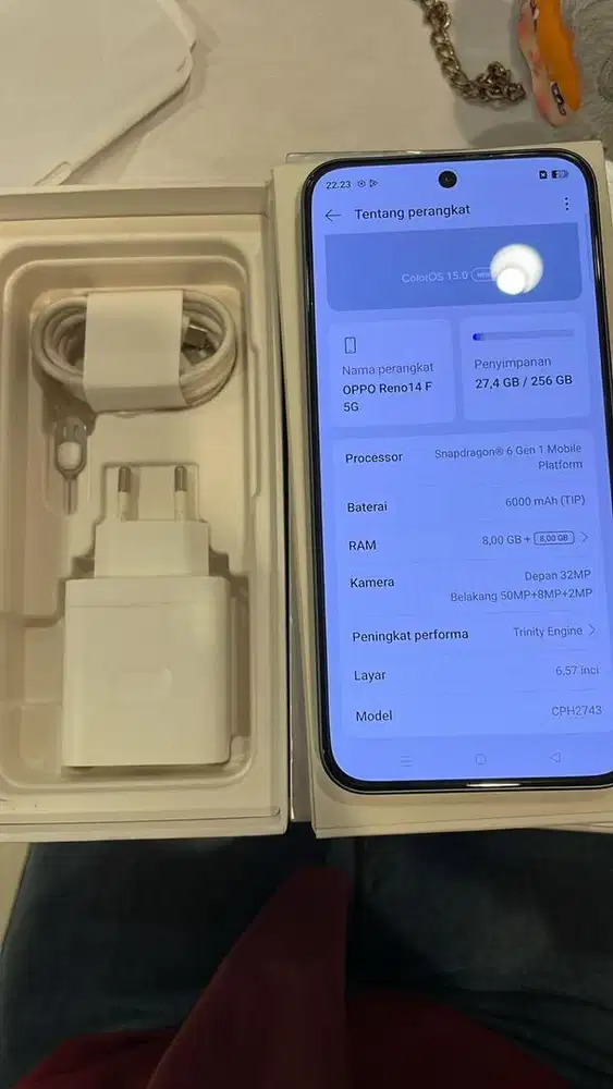 Di jual hp oppo reno 14 F