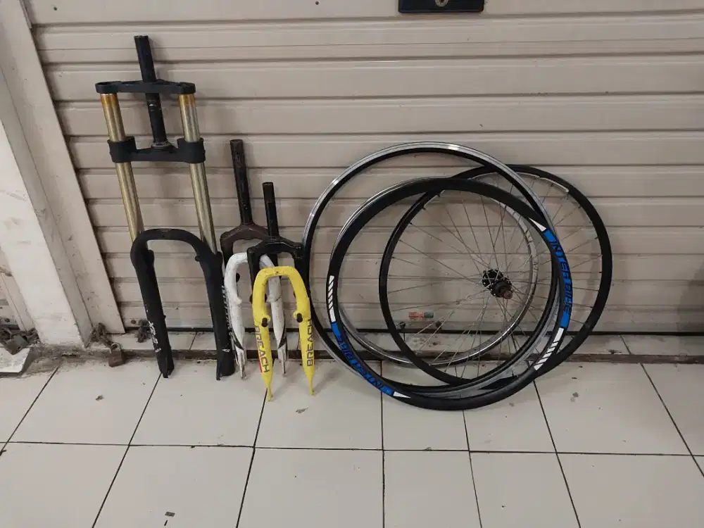 Borongan Fork dan Rim/Velg Sepeda