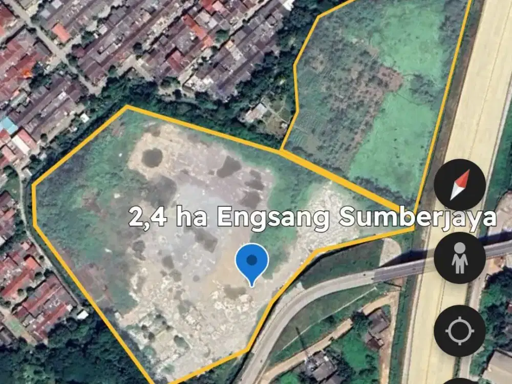 Dijual Cepat Tanah Lapang Lokasi pinggir Jalan ply over & tol , Tambun Selatan