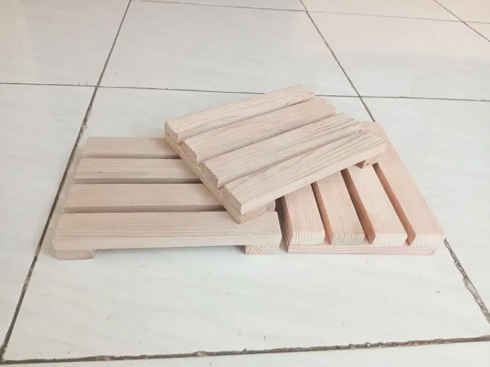 Tatakan kayu/alas panci palet mini