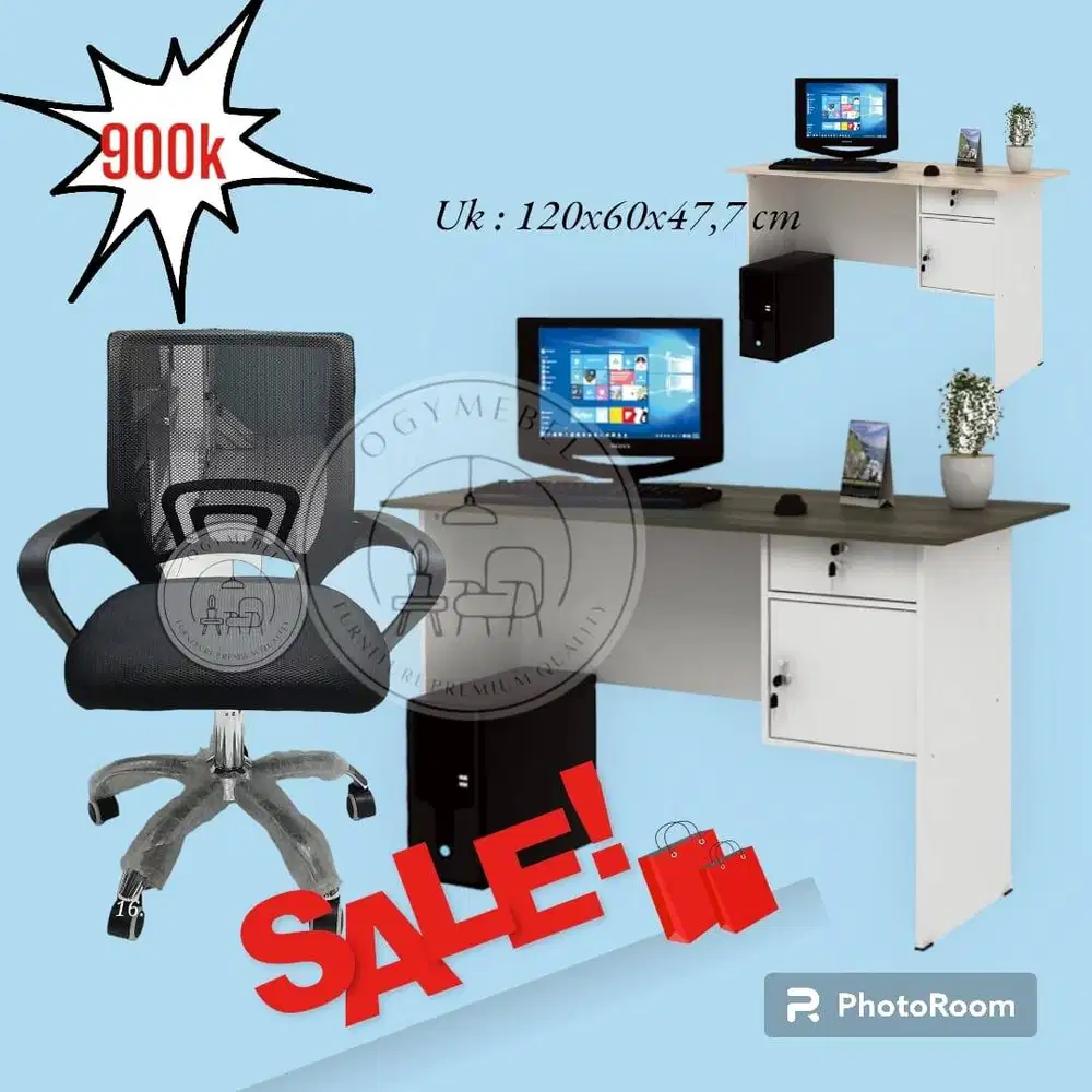 SALE MEJA SET KURSI HIDROLIK