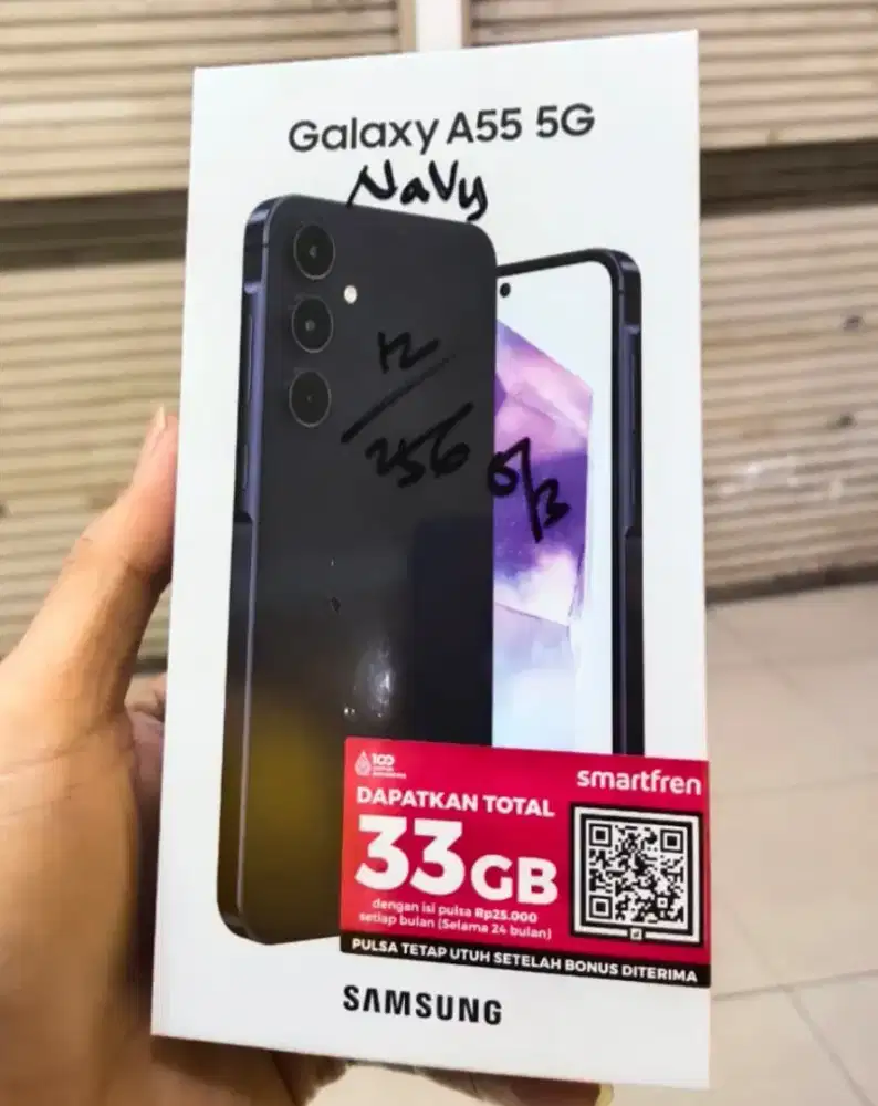 Samsung Galaxy A55 5G 12GB+256GB Navy BNIB Garansi Resmi SEIN