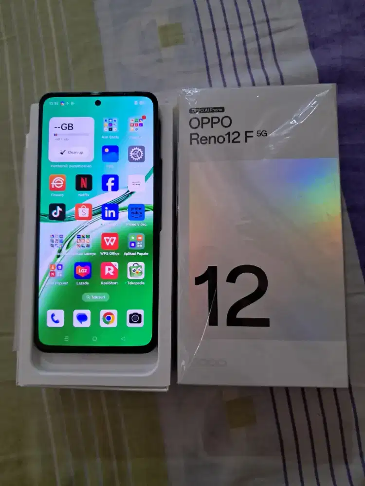 Oppo reno 12F 5G ram 12/512 fulset mulus