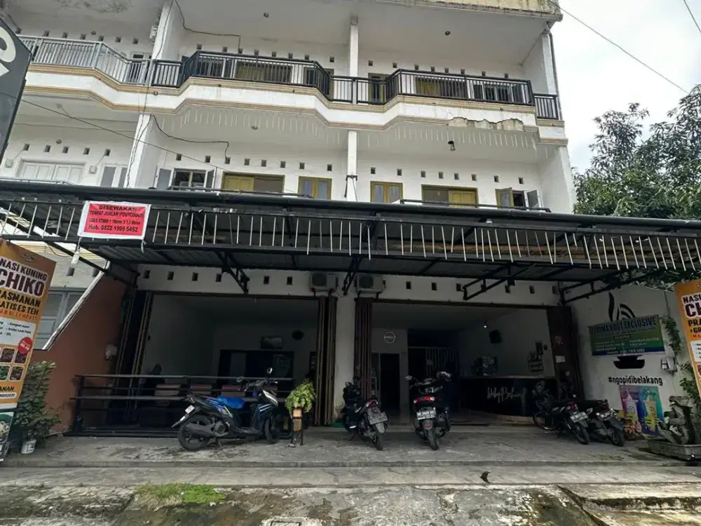 Dijual Gedung Kos 3 Lantai diJl. Wijaya Kusuma - Kota Makassar