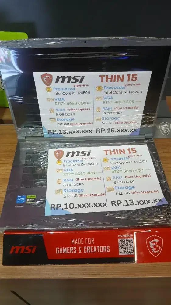 LAPTOP MSI BARU