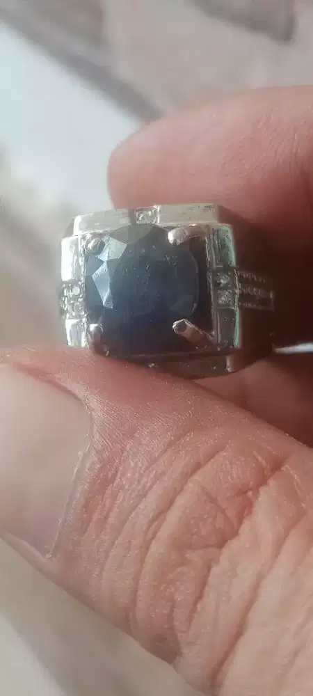 Batu blue sapphire afrika natural
