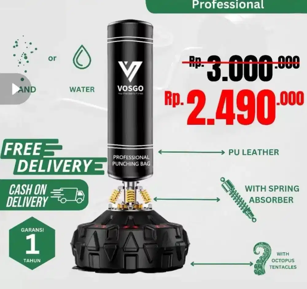 SAMSAK TINJU PROFESIONAL BARU DI PAKAI SEKALI JUAL MURAH AJA