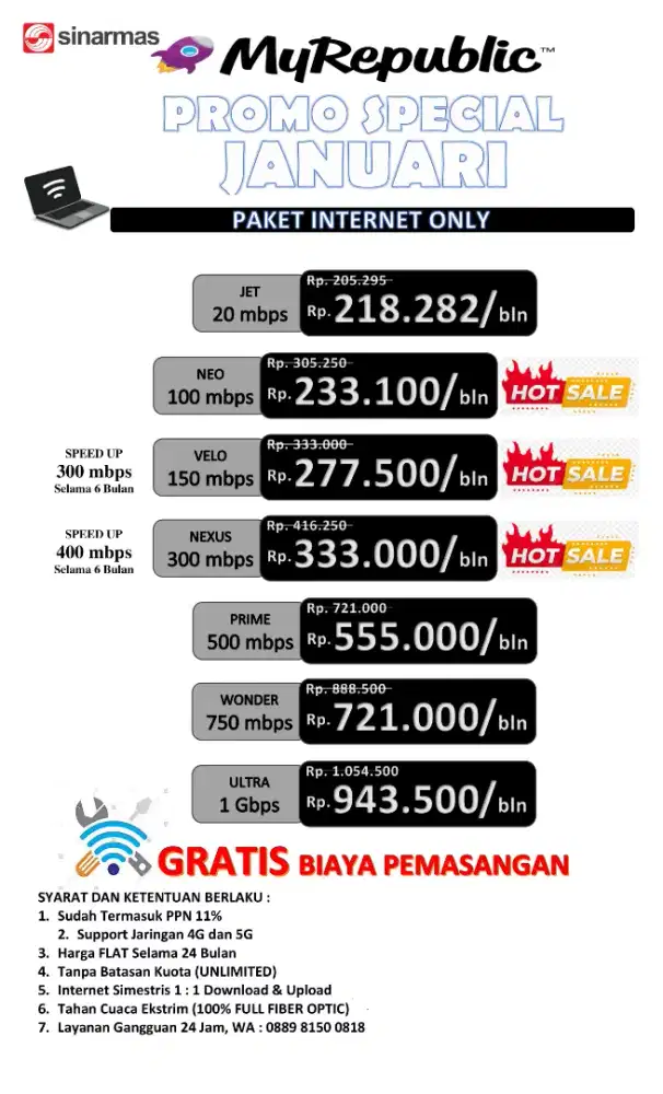 MyRepublic 
#WiFi#WiFiterbaik#WiFimurah#Internet