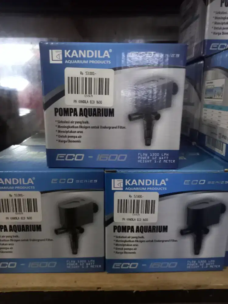 Power Head Pompa Filter Aquarium Kolam Kandila Eco-1600