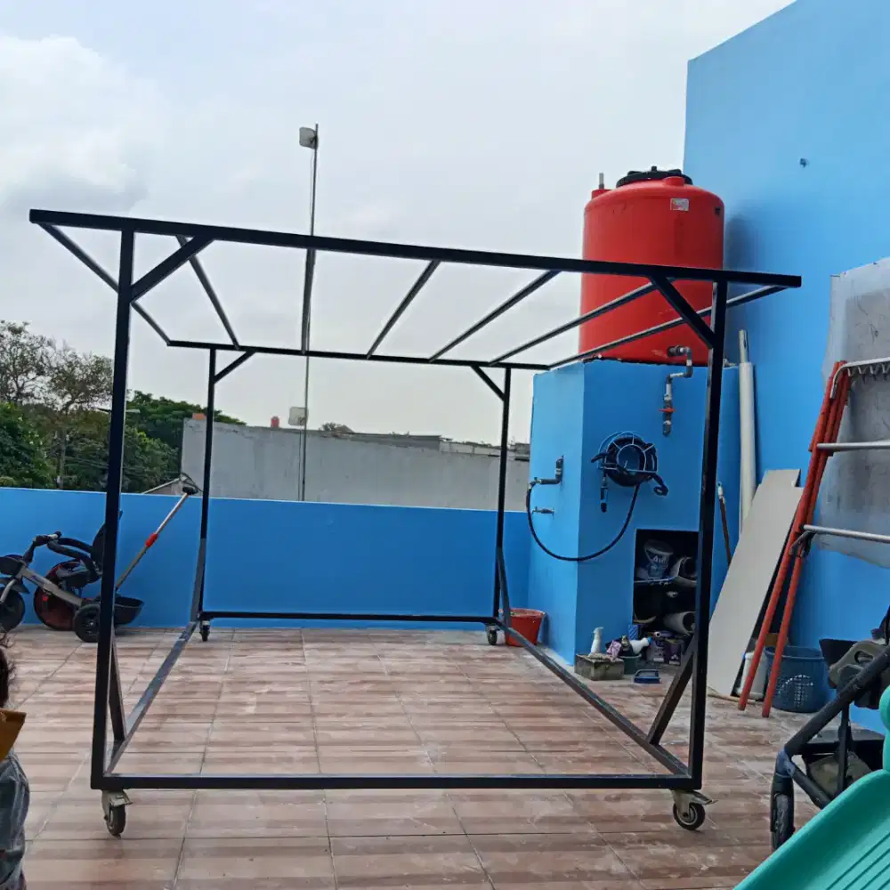 Jemuran karpet ada rodanya