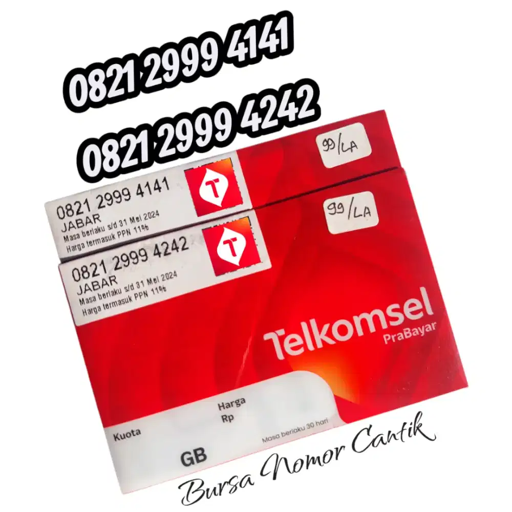 Nomor Cantik Simpati Couple Sepasang Rapi