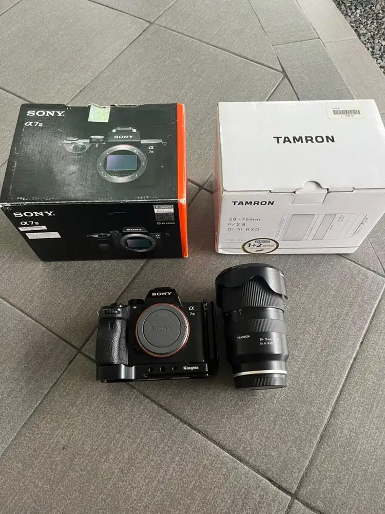 kamera sony a7iii mark 3 + lensa tamron 28-75 f2.8