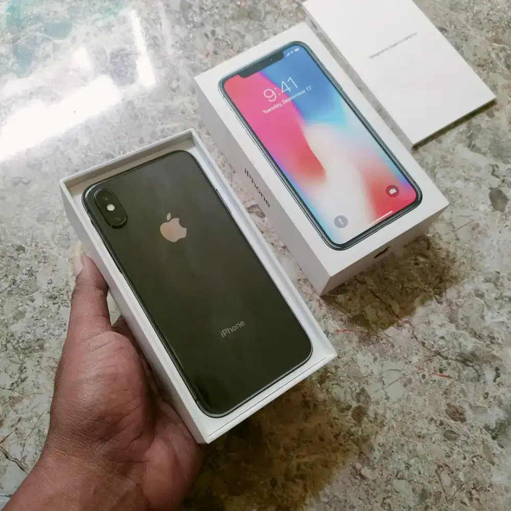 iphone x 64 Ex ibox Lengkap