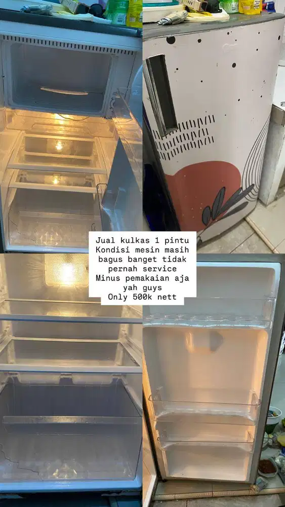 Kulkas 1 Pintu (Bekas)