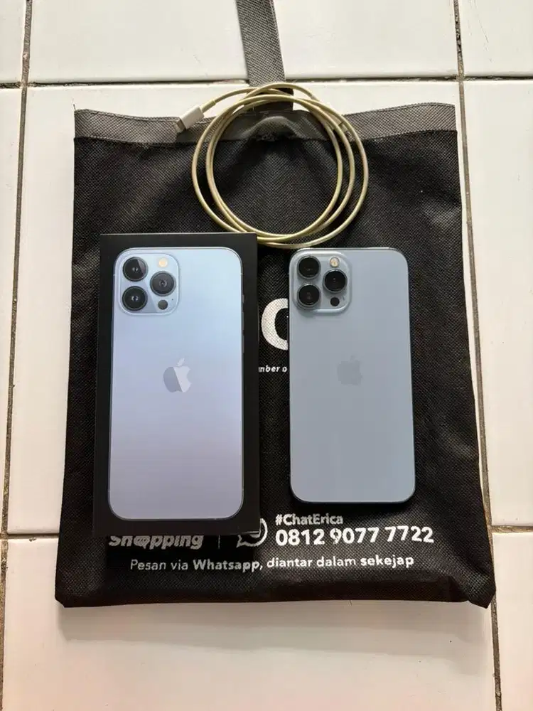 IPhone 13 Promax 128gb Sierra Blue Second Penggunaan Pribadi