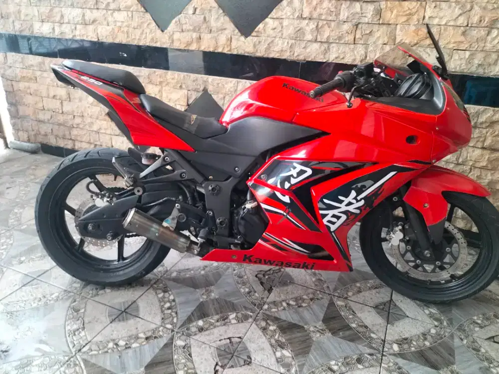 Kawasaki ninja 250 CC 2010  mesin nurmal siap pakai lkp